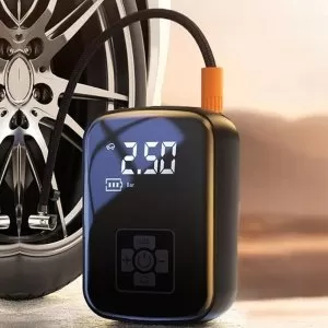 Şarjlı araç lastiği şişirme pompası 120W 150PSI hızlı şişirme taşınabilir hava kompresörü lastik pompası