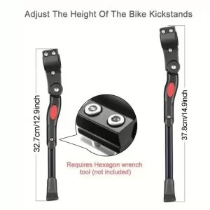 Bisiklet Ayarlanabilir Arka Kickstand, Bisiklet Dağ Bisikleti Standı Yan Destek